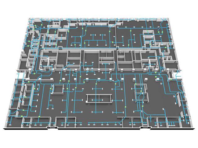 3D floor plan example 2 - QA Graphics