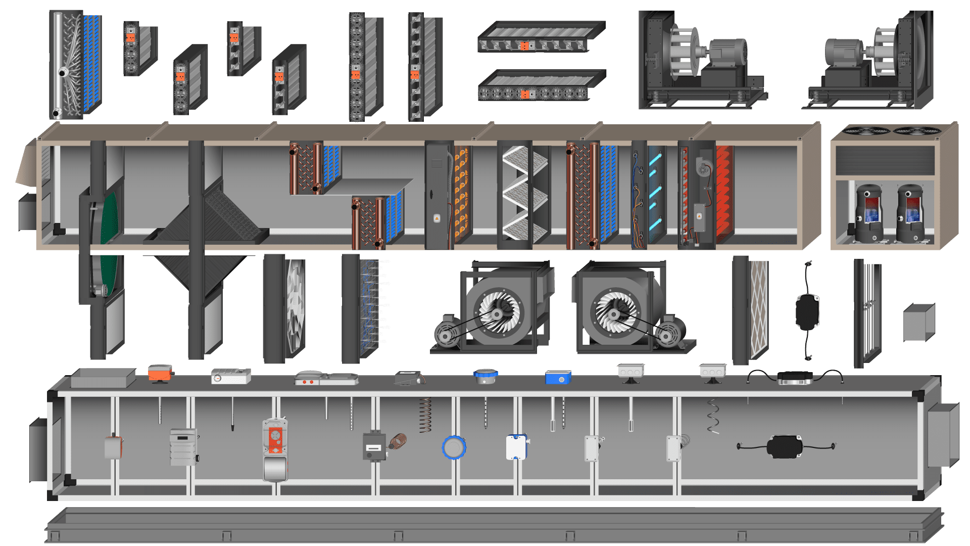 Библиотека графических элементов. Элементы для мнемосхем для SCADA. Библиотека SCADA. Вентиляционная система скада. Библиотеки для SCADA систем вентиляции.