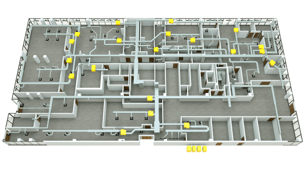 3D Floor Plan VAV